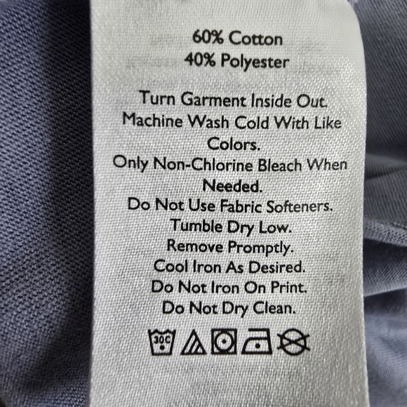 NWOT Eddie Bauer Mens Legend Wash Long Sleeve Medium Blue T-Shirt Soft Comfy XL - Picture 7 of 7